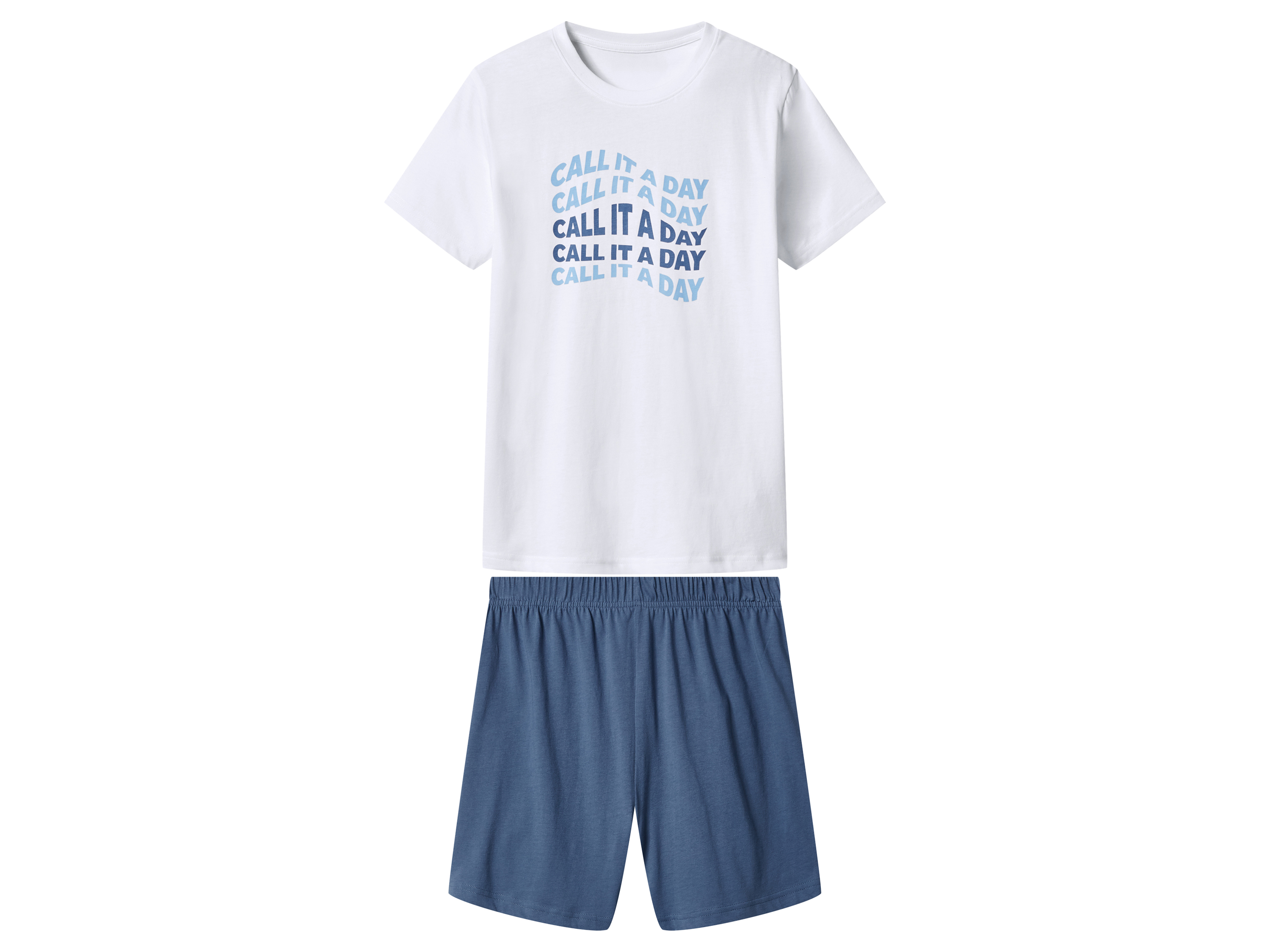 E-shop Esmara Kids Chlapčenské krátke pyžamo (biela/modrá, 134/140)