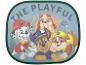 Slnečná clona do auta Paw Patrol s Marshallom, Chaseom, Skye a Rubbleom a textom „THE PLAYFUL“