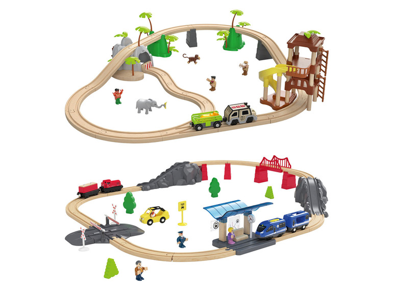 Prejsť na zobrazenie na celú obrazovku: Playtive Železničná súprava Džungľa/Osobný vozeň – obrázok 1