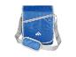Modrá crossbody taška Crivit s malým vreckom.