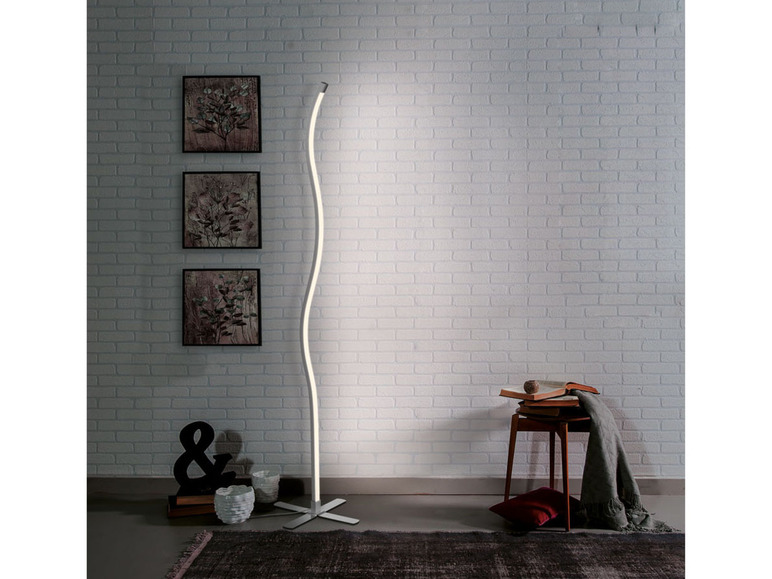 Prejsť na zobrazenie na celú obrazovku: LIVARNO home Stojacia LED lampa, nikel – obrázok 9