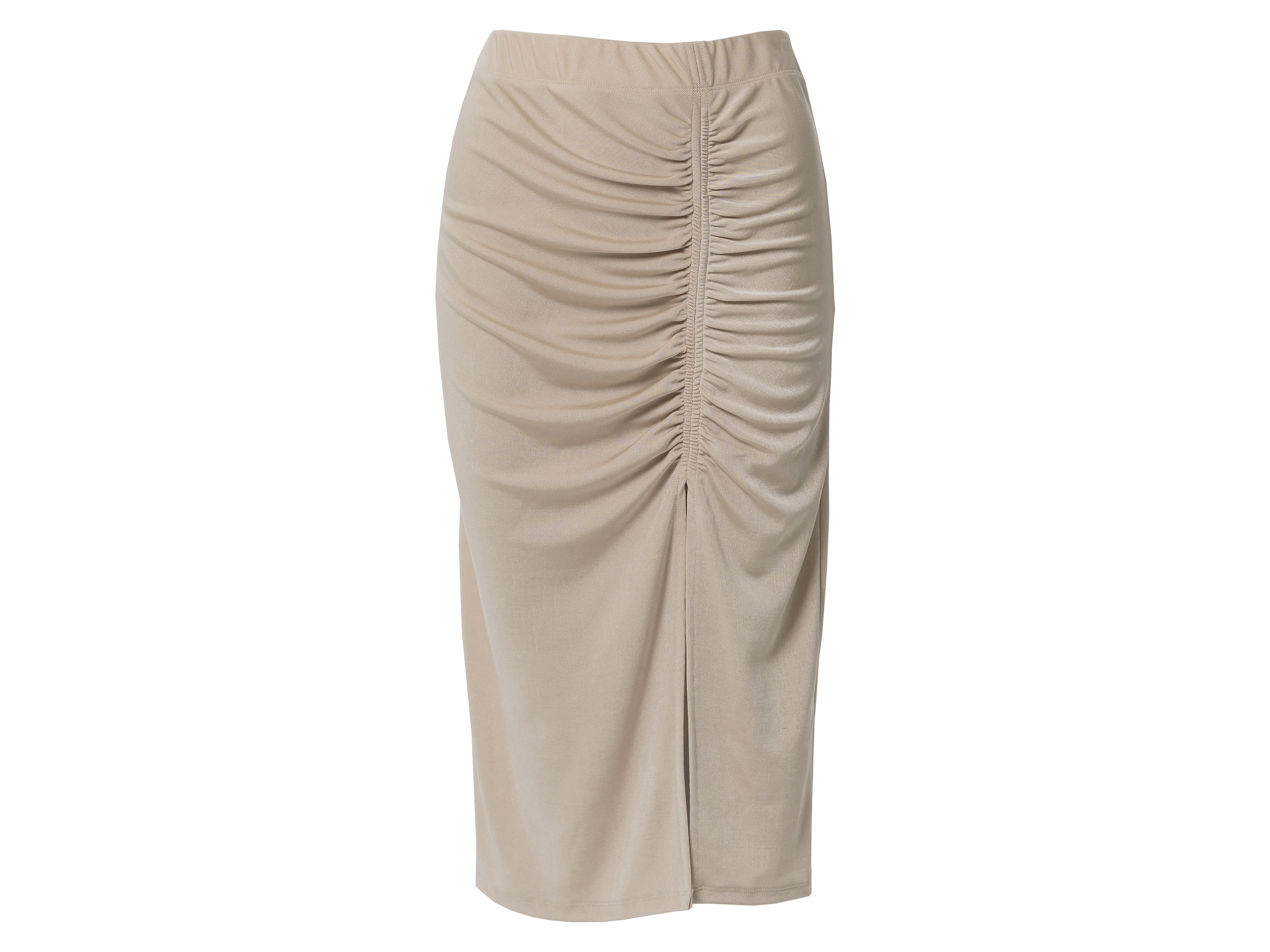 esmara® Dámska midi sukňa, béžová (L (44/46))