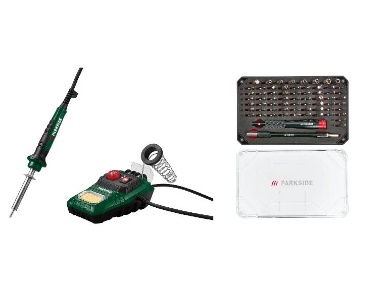 Parkside® Regulovateľná spájkovacia stanica PLS 48 D2 + Súprava náradia na jemnú mechaniku, 66-dielna
