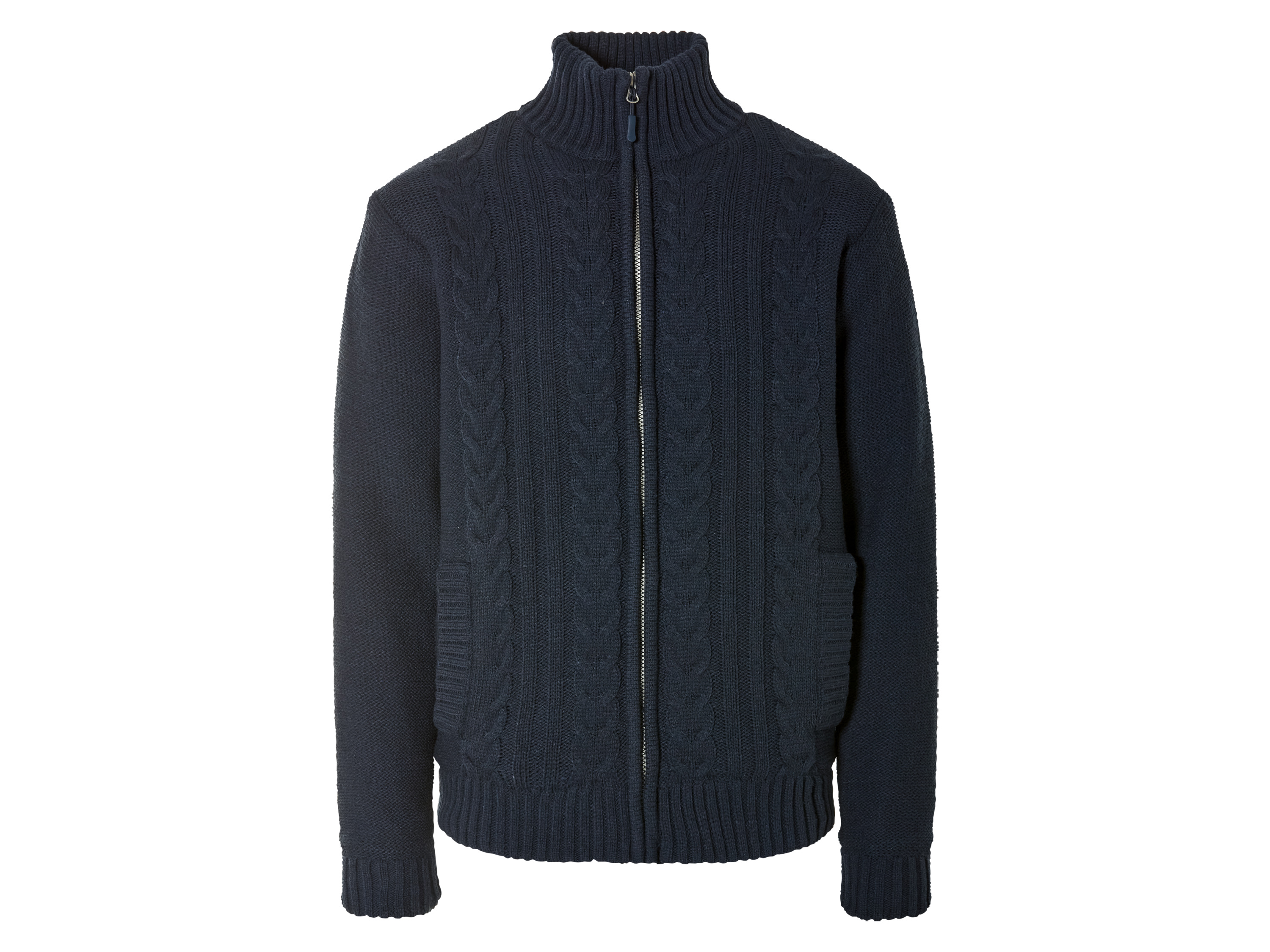 LIVERGY® Pánska pletená mikina (XL (56/58), navy modrá)
