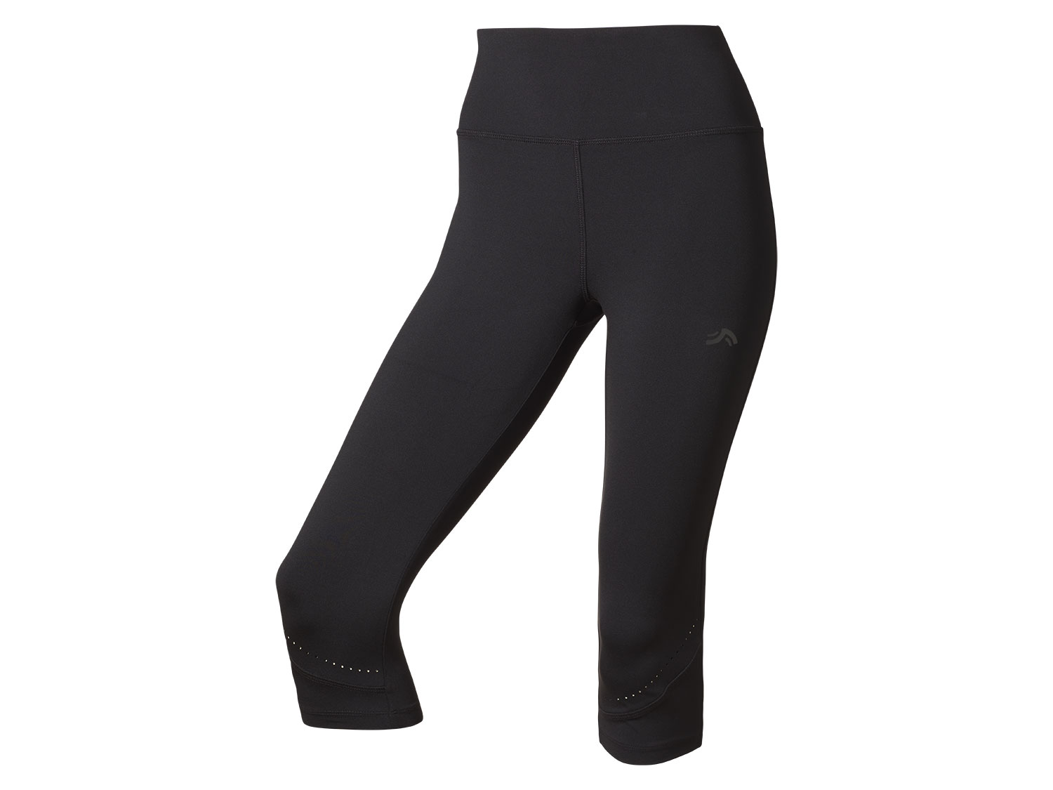 CRIVIT Dámske funkčné capri legíny (čierna, XS (32/34))