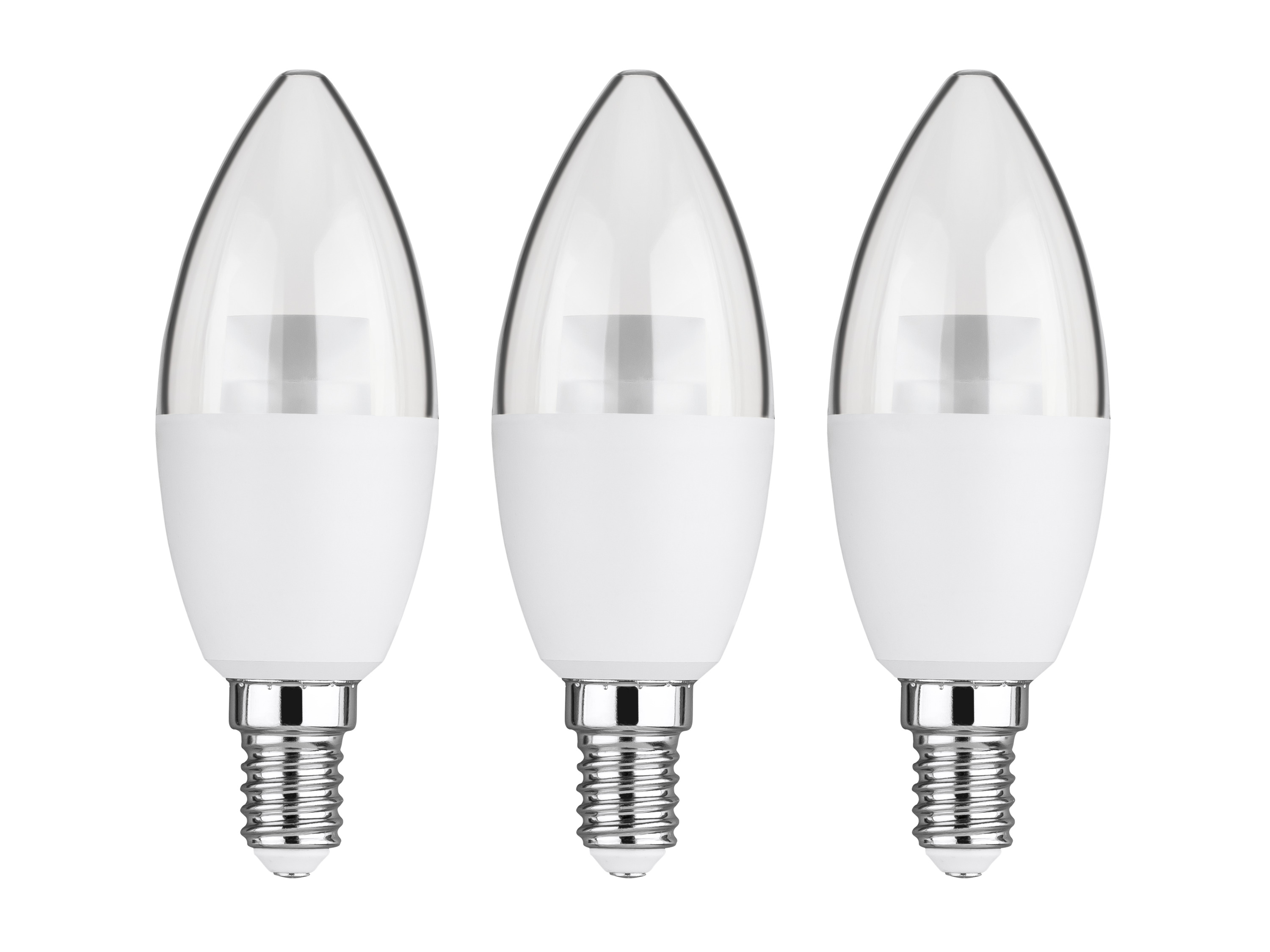 LIVARNO® LED žiarovky (sviečka E14, 4,9 W, 3 kusy)