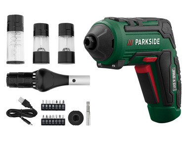 PARKSIDE® Aku skrutkovač s príslušenstvom na grilovanie PAS 4 D7