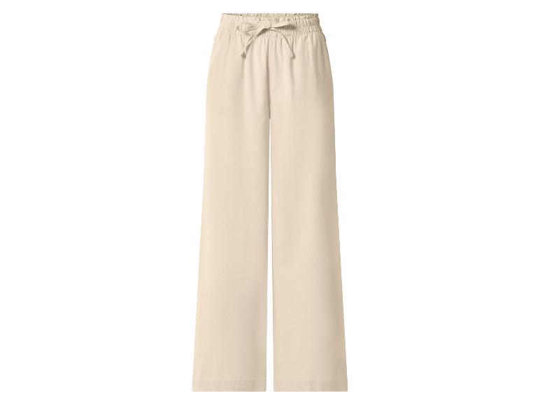 esmara® Dámske nohavice Wide Leg s ľanom Premium