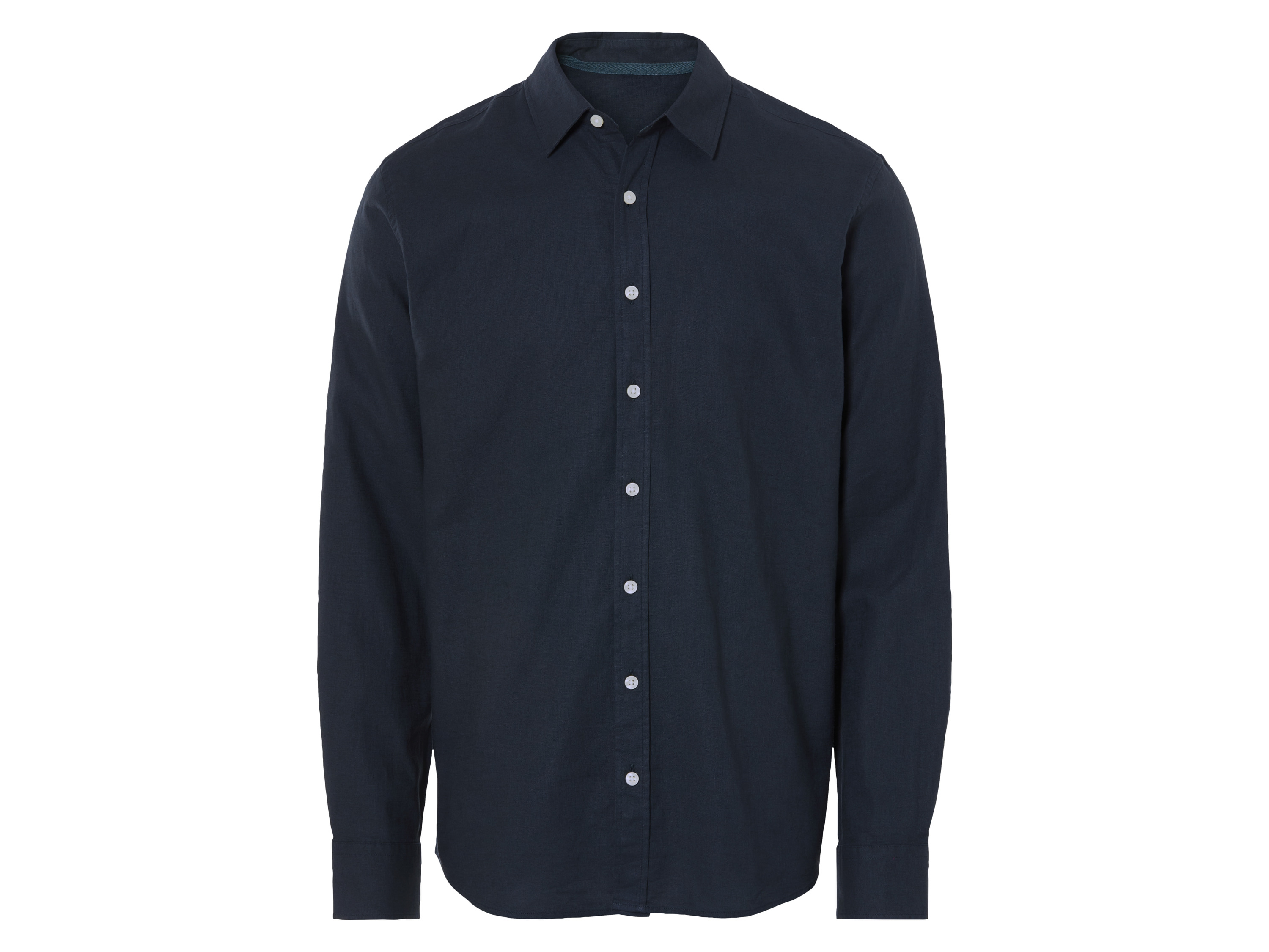 LIVERGY® Pánska ľanová košeľa (navy modrá, L (41/42))