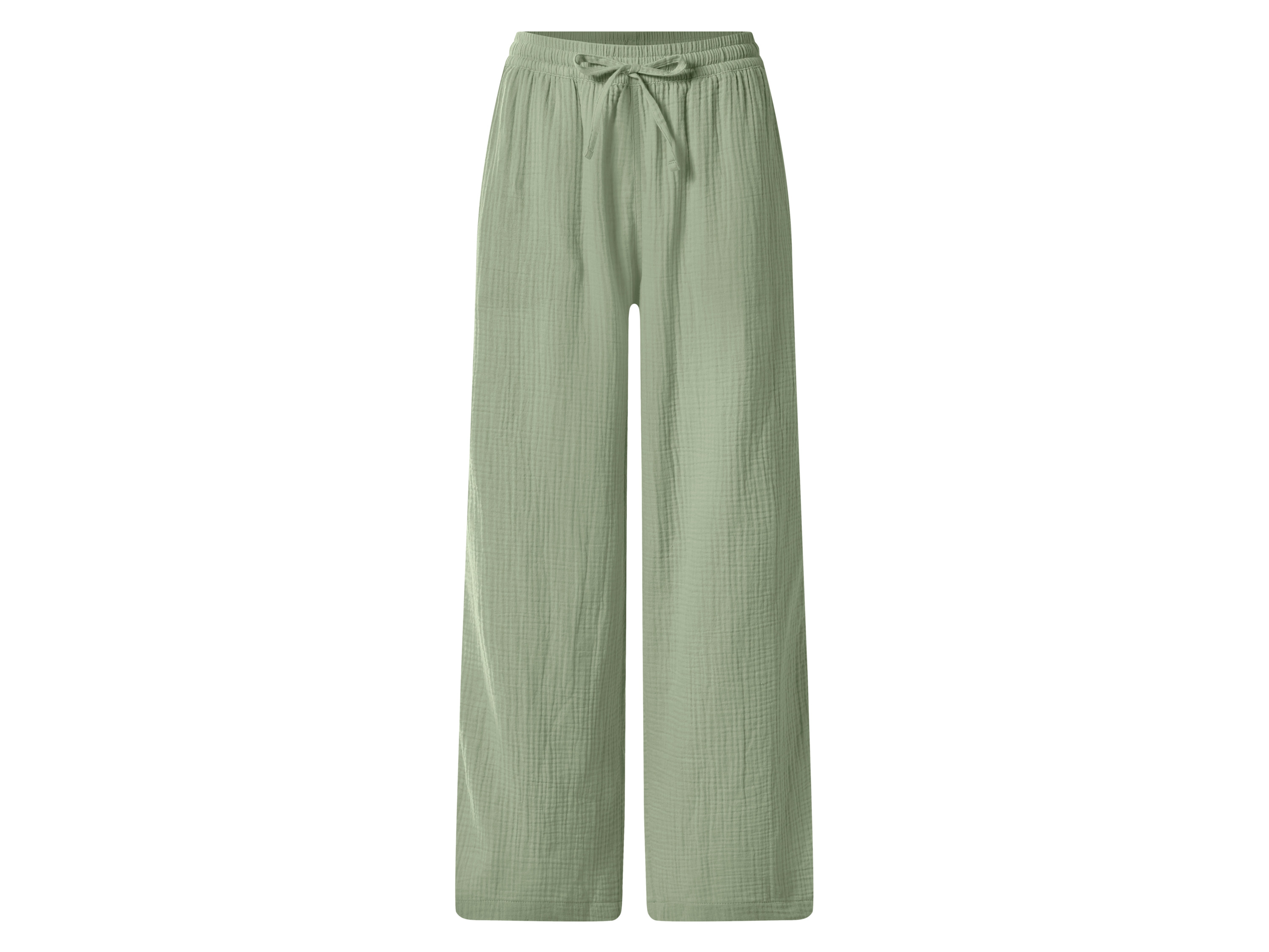 esmara® Dámske mušelínové nohavice (zelená, XS (32/34))