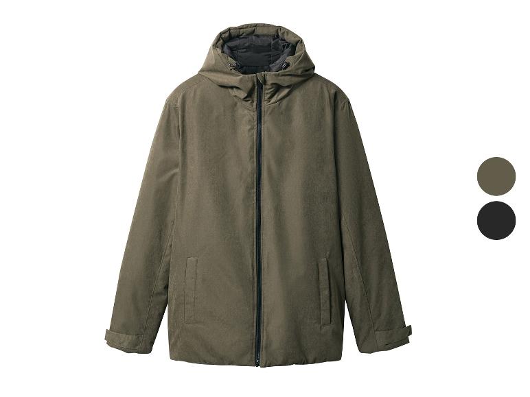 Zelená bunda s kapucňou na zips s dvoma farebnými možnosťami.