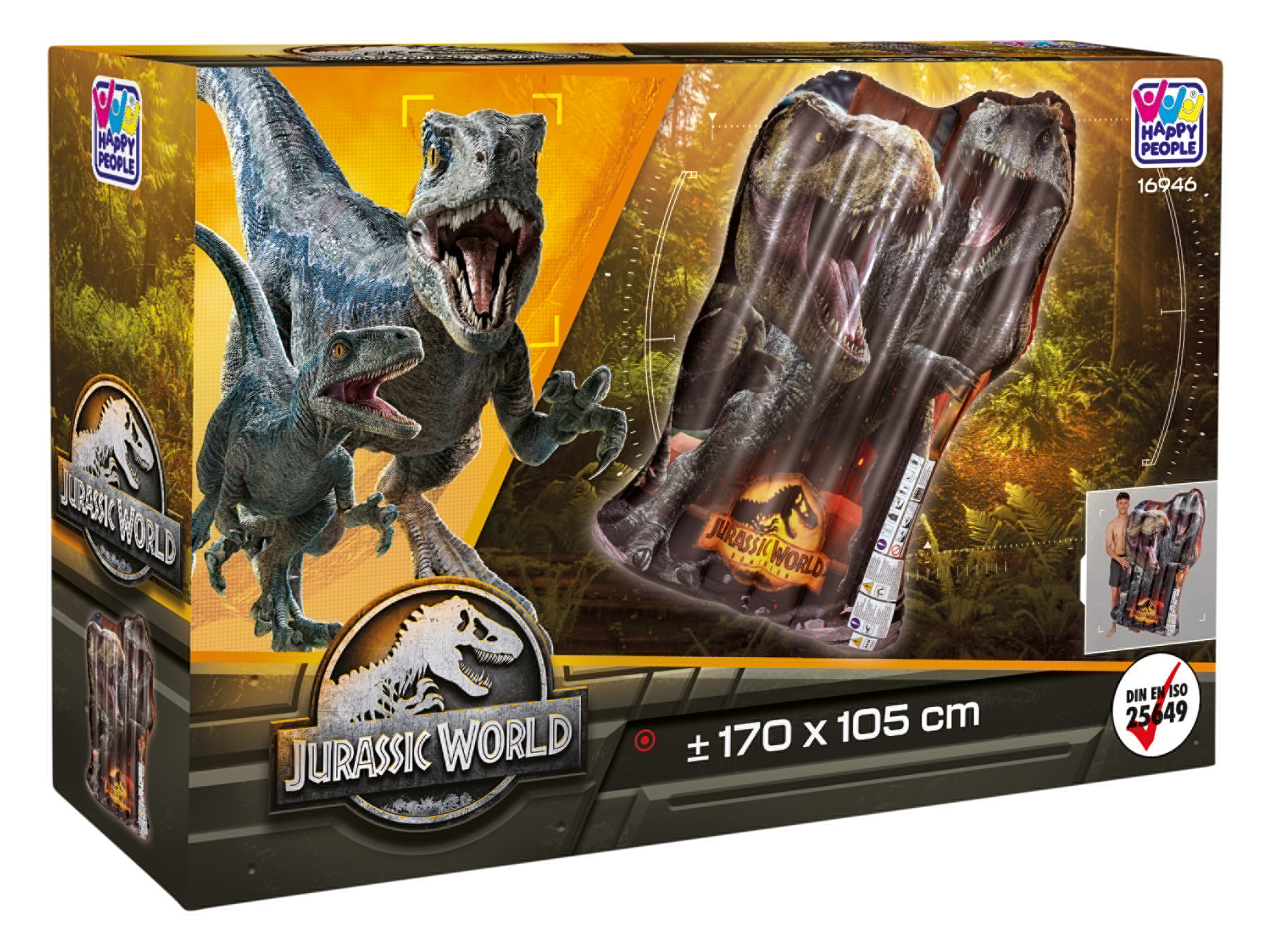 Jurassic World Nafukovačka, 170 x 105 cm