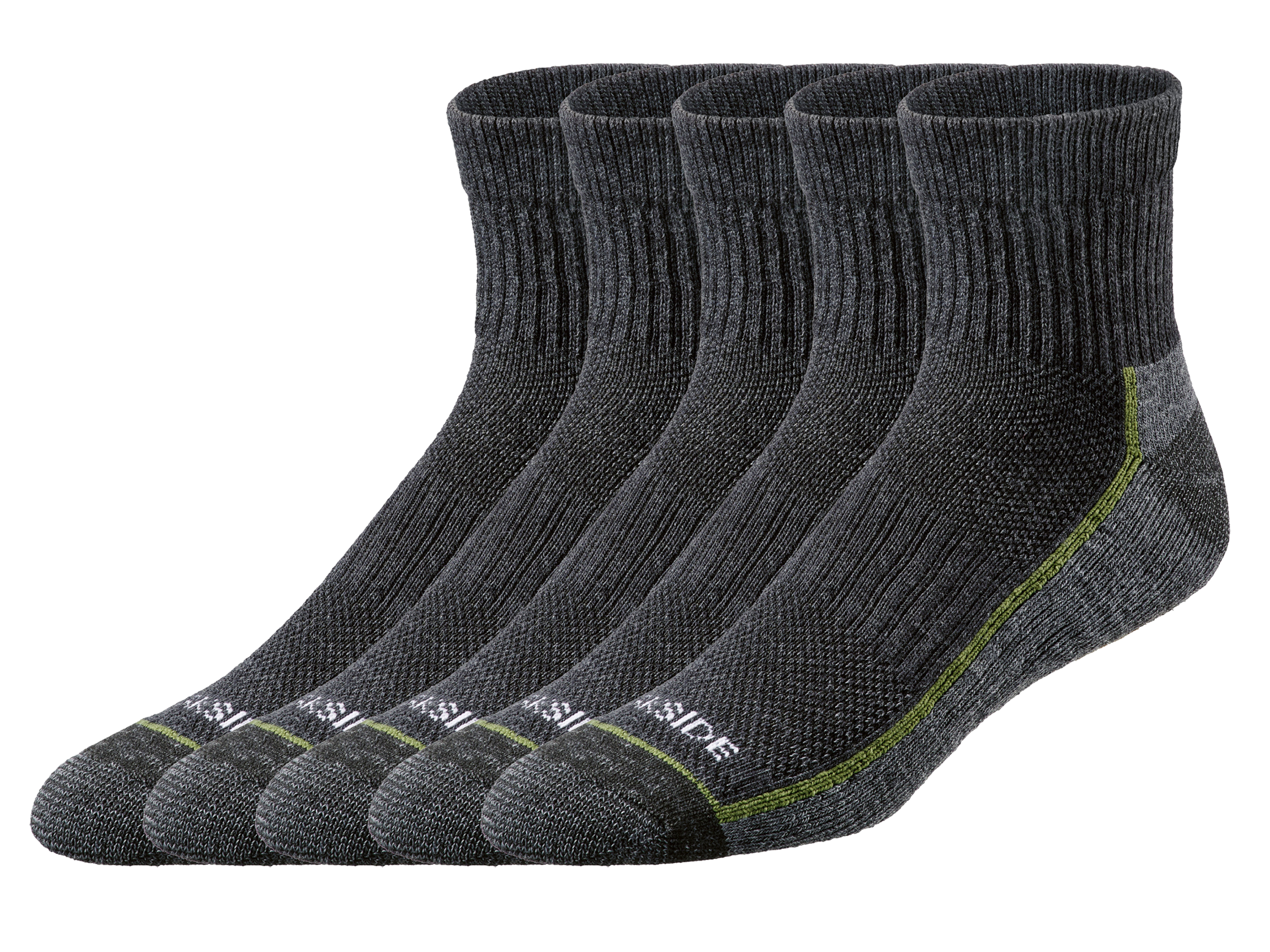 PARKSIDE® Pánske pracovné ponožky, 5 párov (sivá, 39/42)