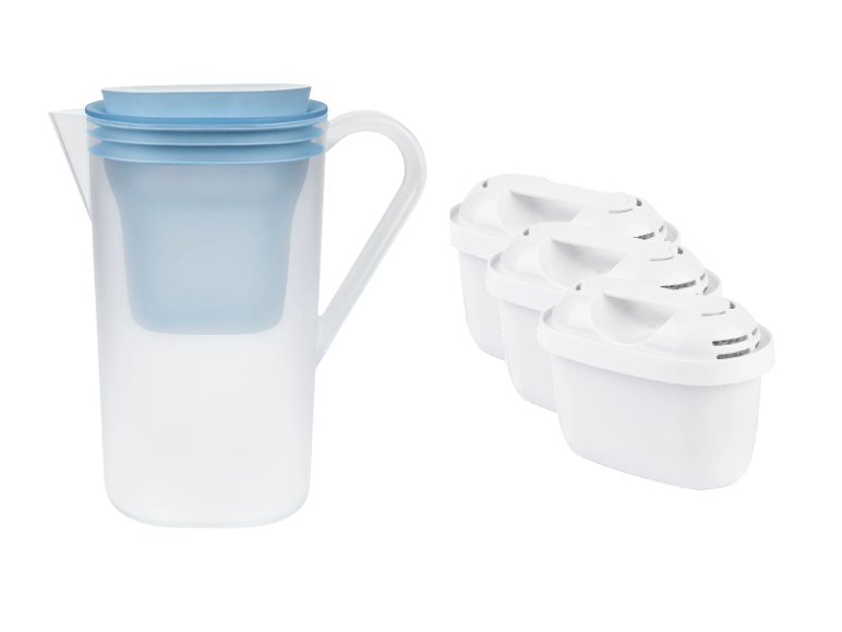 Filtračná kanvica na vodu, 2,6 l + Náhradný vodný filter Maxtra Pro, 3 kusy
