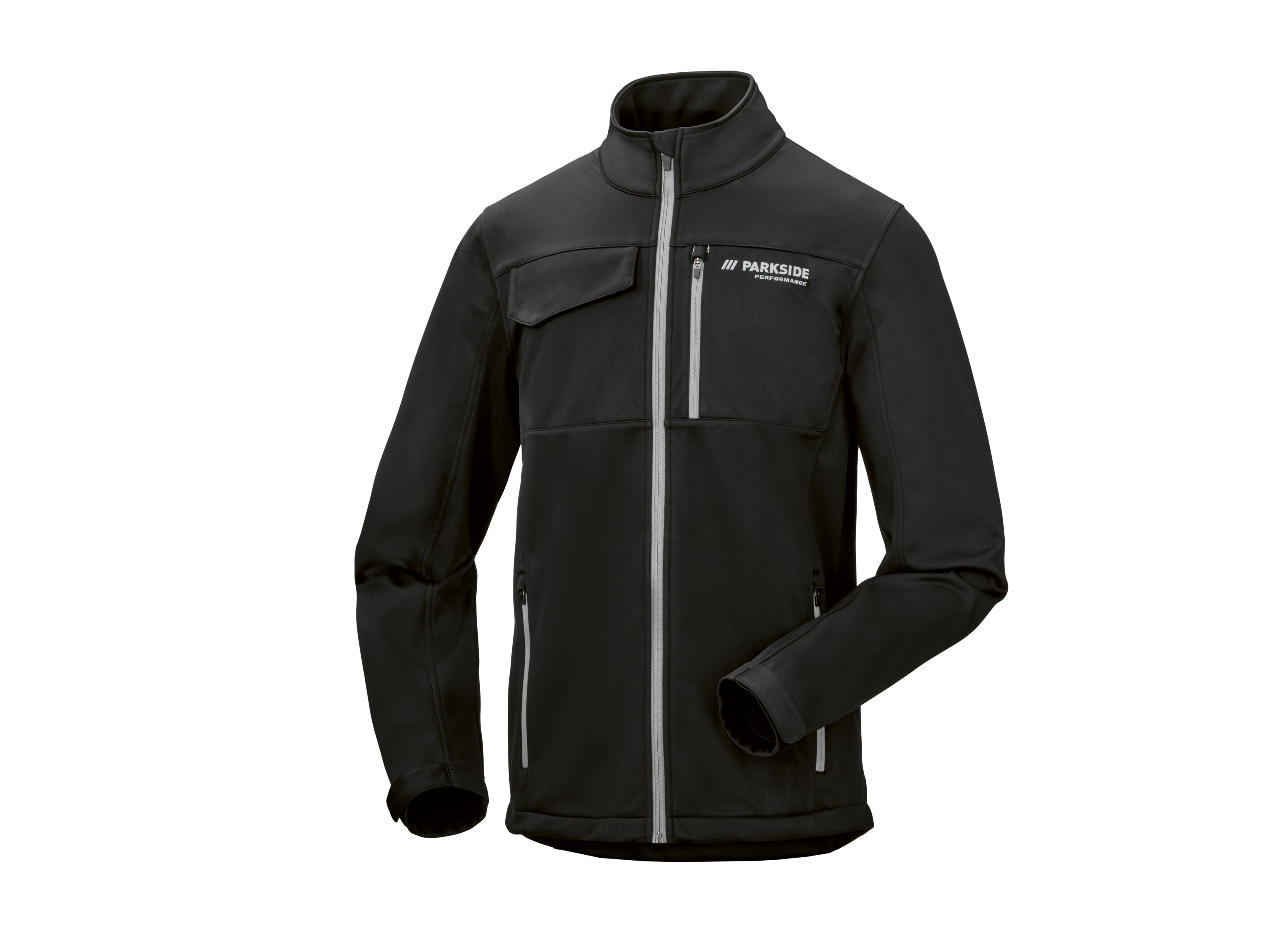 PARKSIDE PERFORMANCE® Pánska softšelová pracovná bunda (čierna, L (52/54))