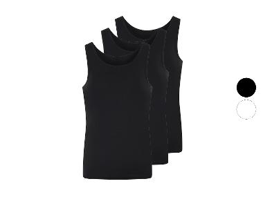 LIVERGY® Pánske tielko z jemnej rebroviny, 3 kusy