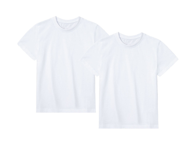 Prejsť na zobrazenie na celú obrazovku: Detské bavlnené tričko, biele, 2 kusy – obrázok 1