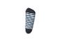 Ponožka s modrými a bielymi pruhmi