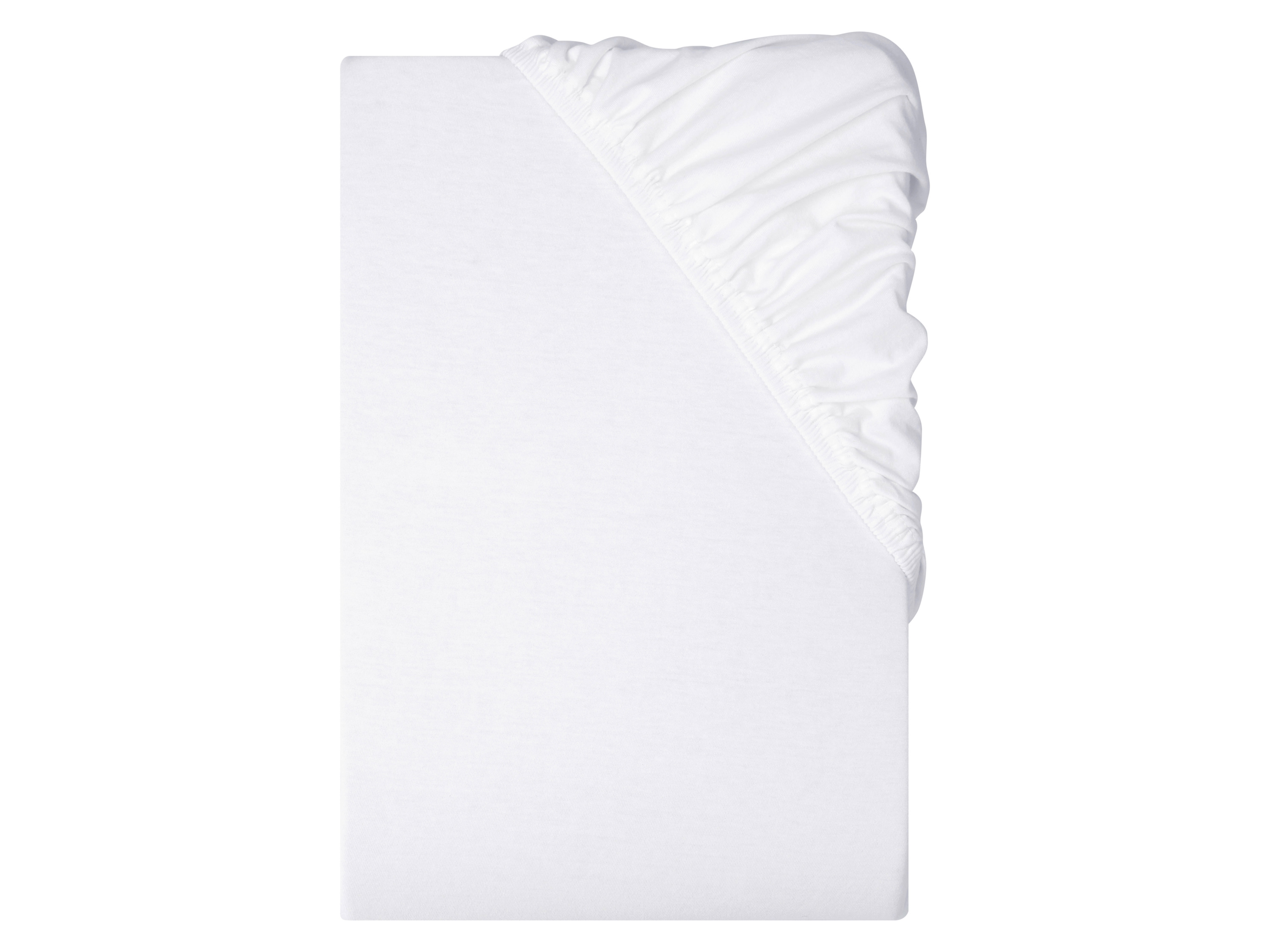 LIVARNO Napínacia džersejová plachta, 140-160 x 200 cm (biela)