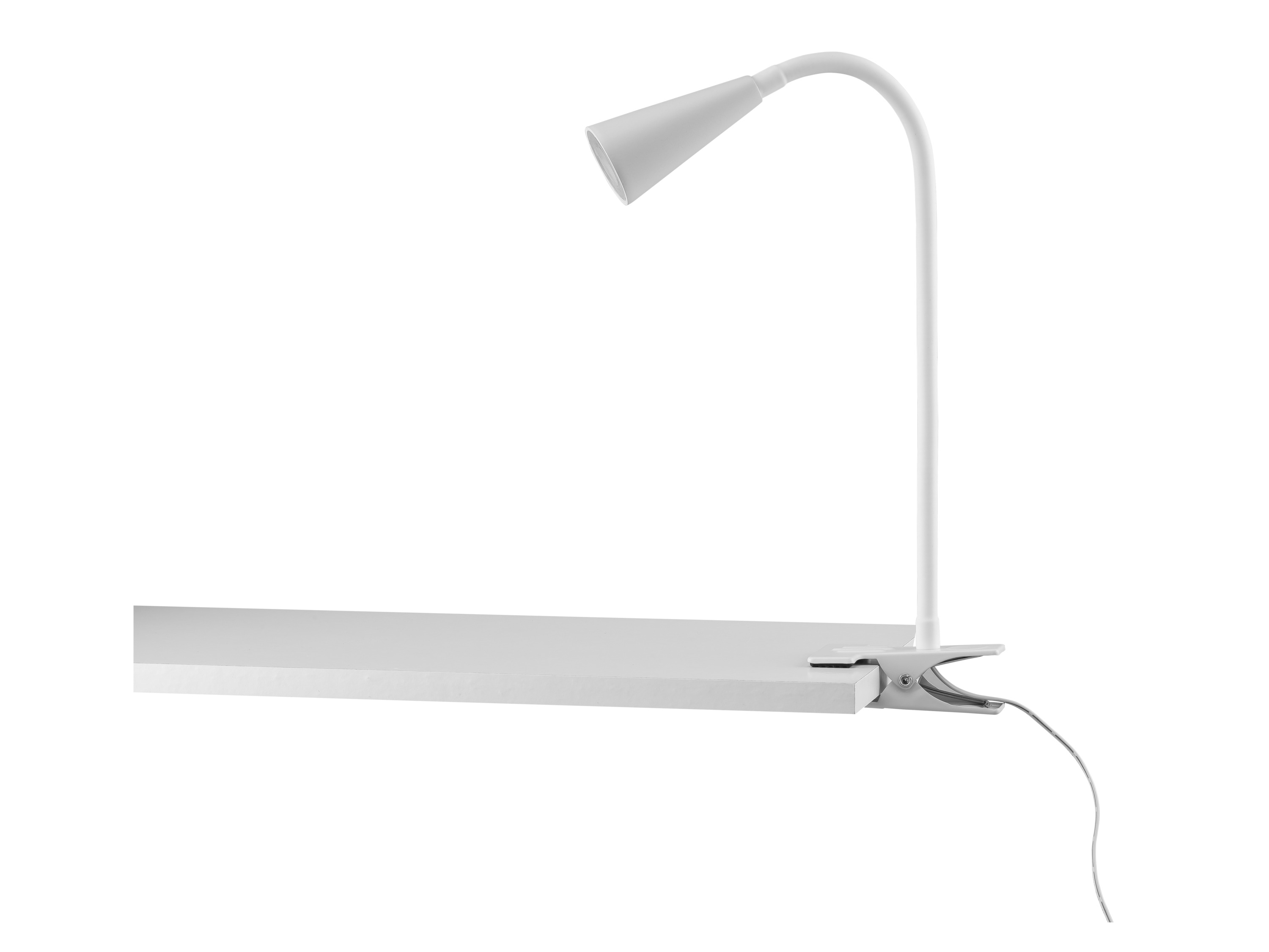 LIVARNO home Upínacia LED lampa (svietidlo s klipom, biela)