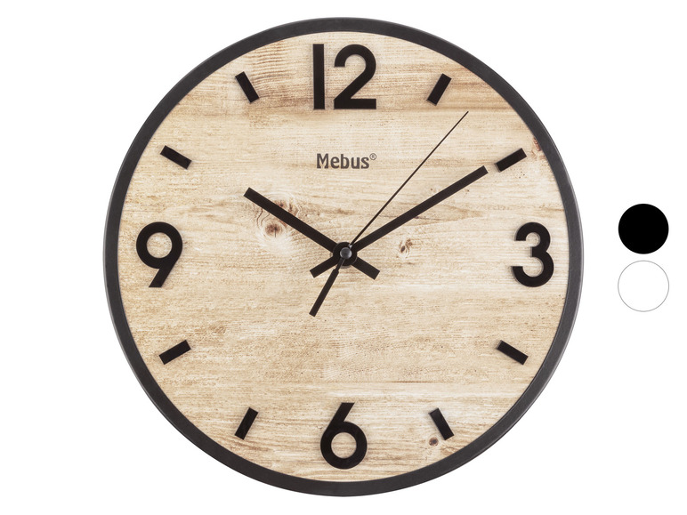 Prejsť na zobrazenie na celú obrazovku: MEBUS Nástenné hodiny, Ø 25 cm – obrázok 1