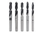 Päť rôznych vrtákov na rôzne veľkosti dier.