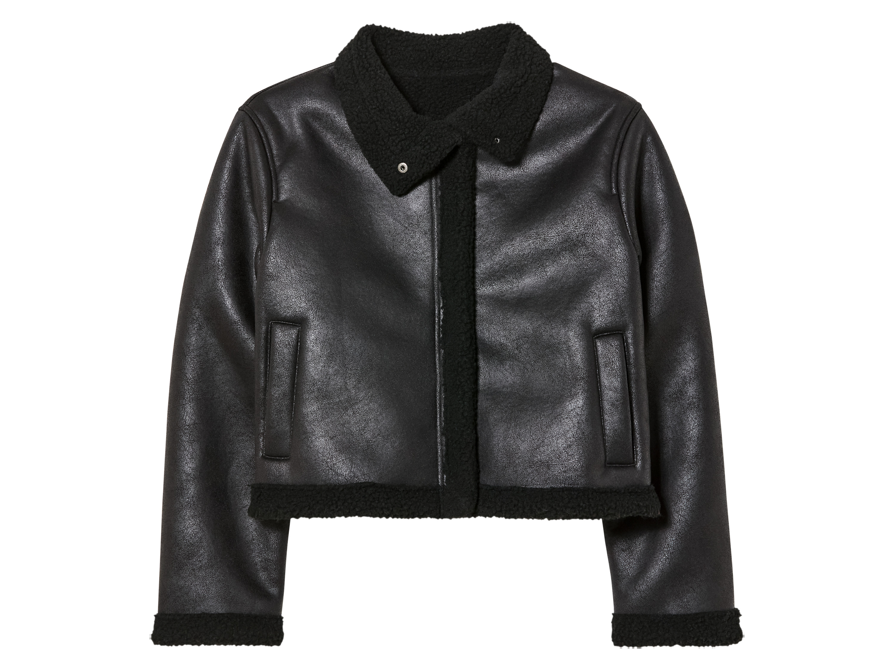 pepperts!® Dievčenská bunda Biker (146, čierna)