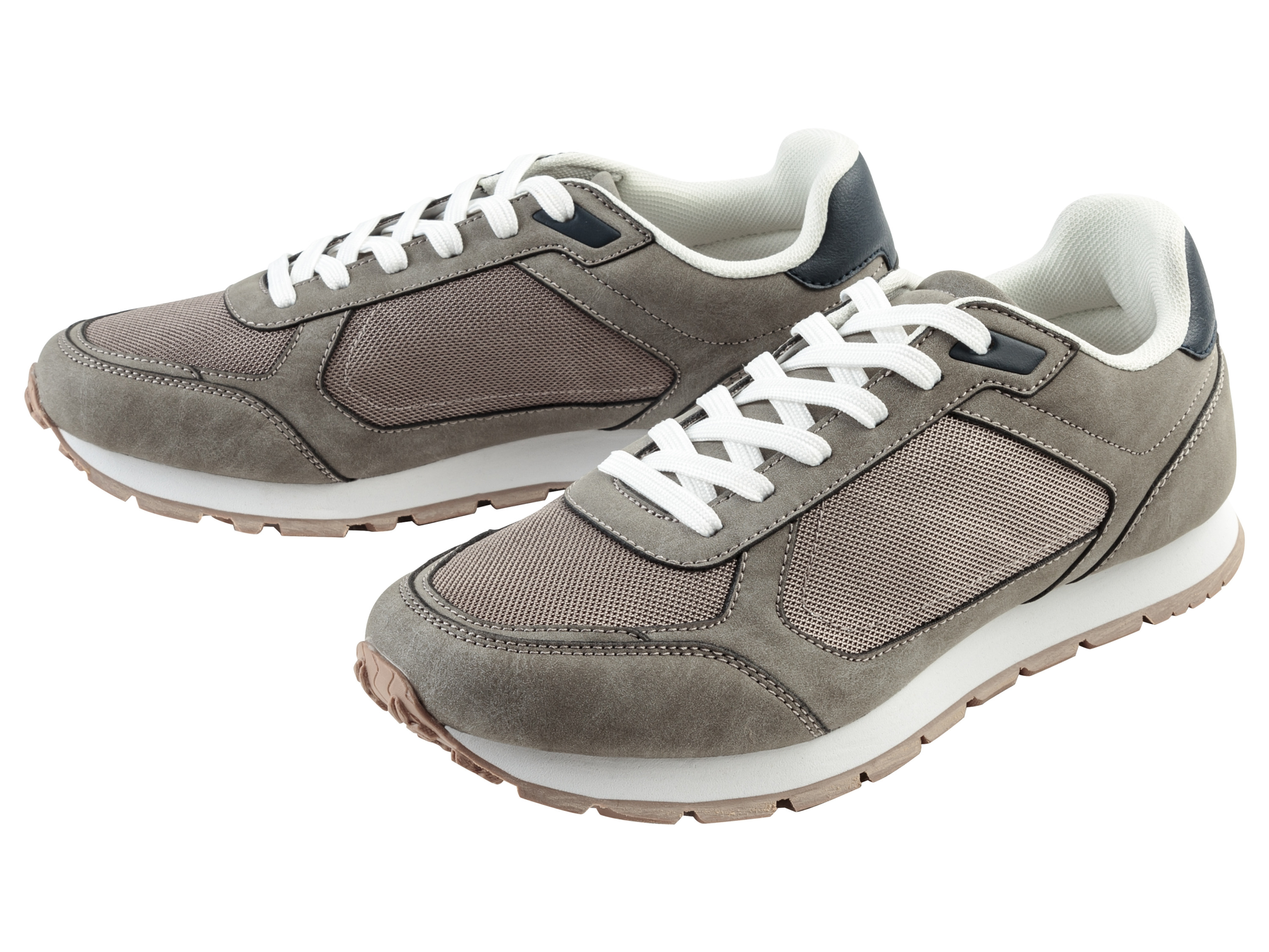 LIVERGY® Pánske tenisky (sivá/navy modrá, 44)