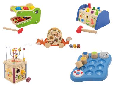 lupilu® Drevená hračka na rozvoj motoriky