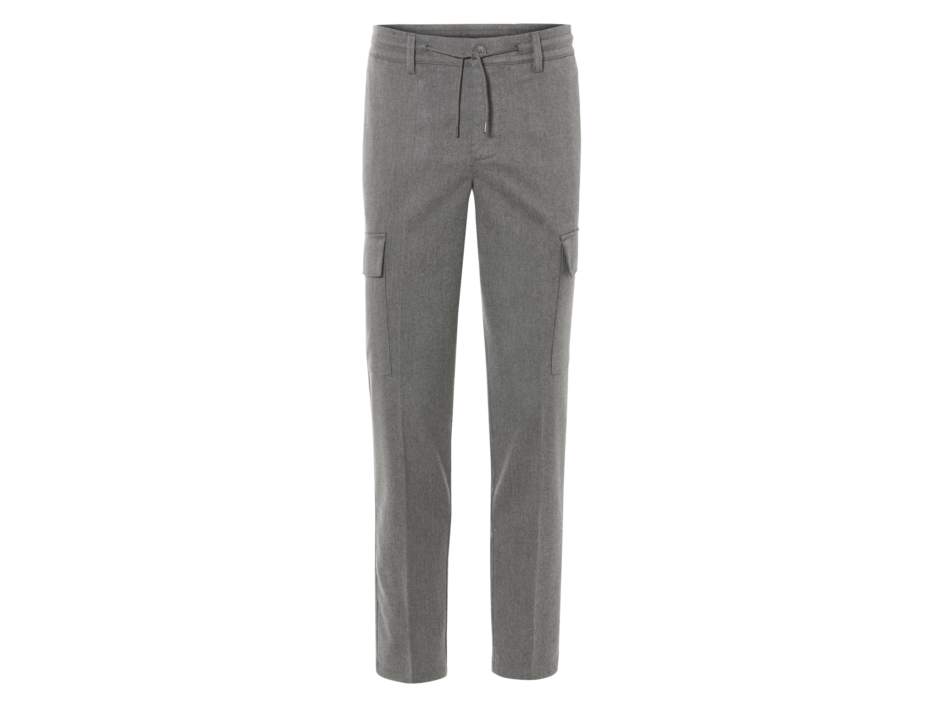 LIVERGY® Pánske flanelové cargo nohavice (XL (56/58), sivá)