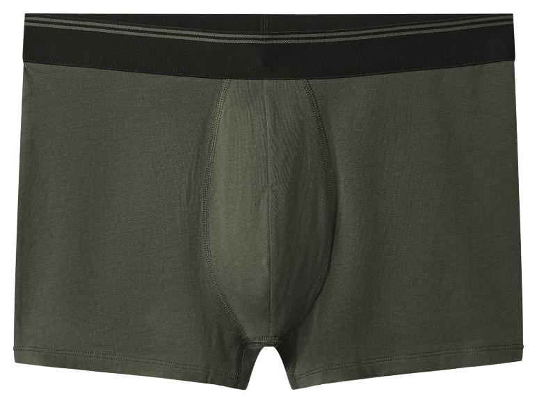 Pánske zelené boxerky s čiernym elastickým pásom