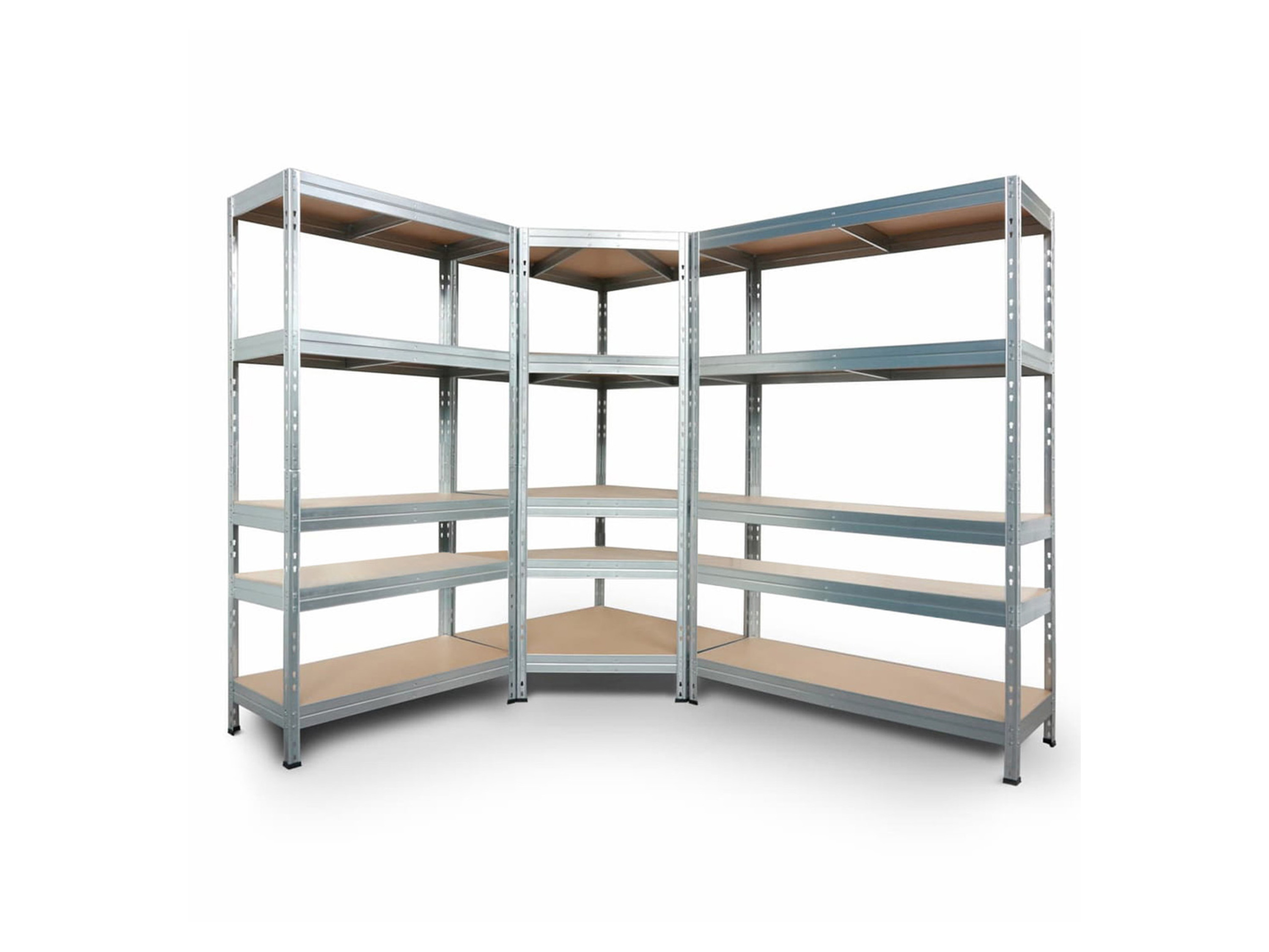 AR SHELVING Rohový regál Rivet (180x180x210x45 cm)