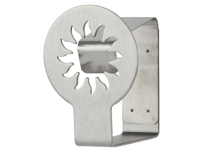 Kovový držiak s výrezom slnka