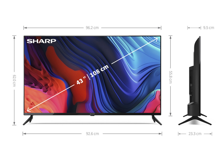 Prejsť na zobrazenie na celú obrazovku: Sharp Smart TV 43″ Ultra HD Android 43FL1EA – obrázok 7