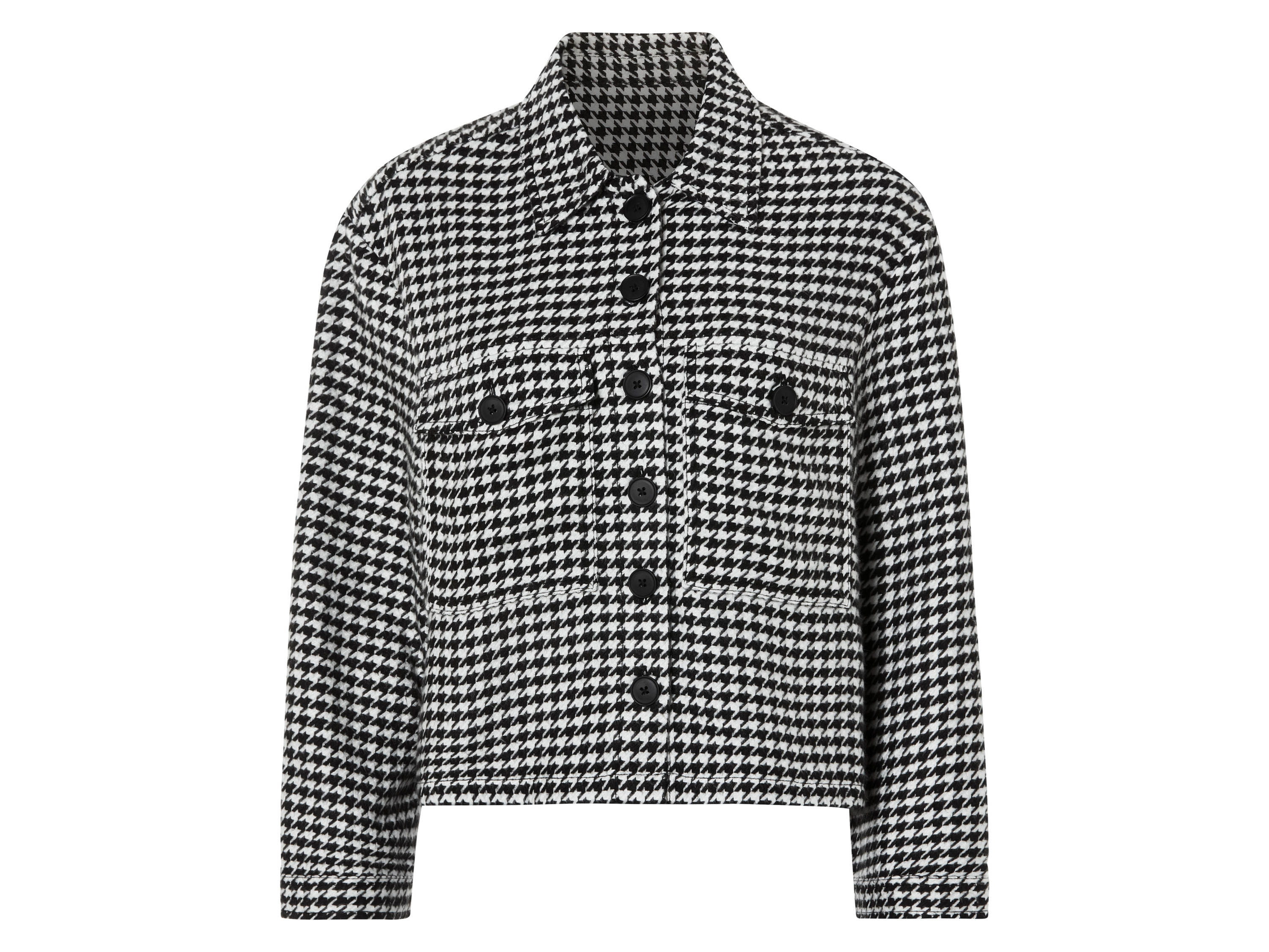 esmara® Dámska bunda (XS (32/34), čierna/biela)