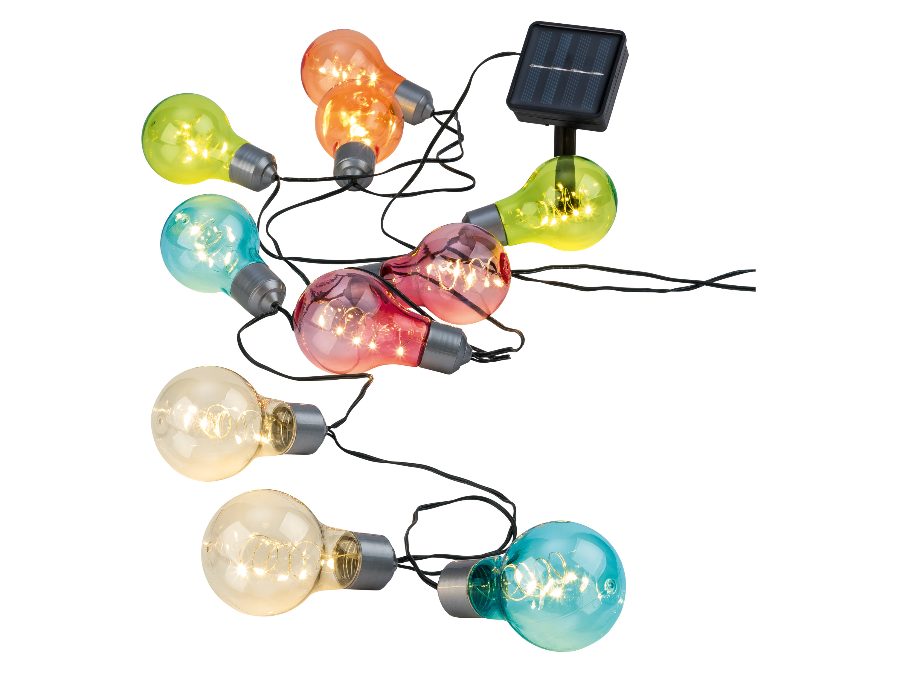LIVARNO® Solárna svetelná reťaz, 50 LED (farebná)