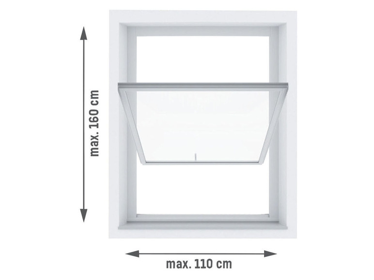 Prejsť na zobrazenie na celú obrazovku: LIVARNO home Slnečná clona/sieťka proti hmyzu na strešné okno, 110 x 116 cm – obrázok 4