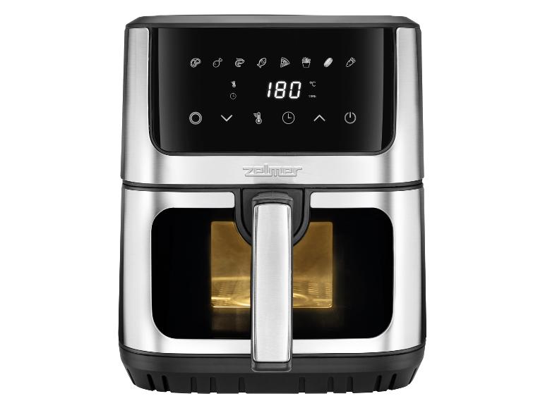 Zelmer Air Fryer: nerezová oceľ, digitálny displej.
