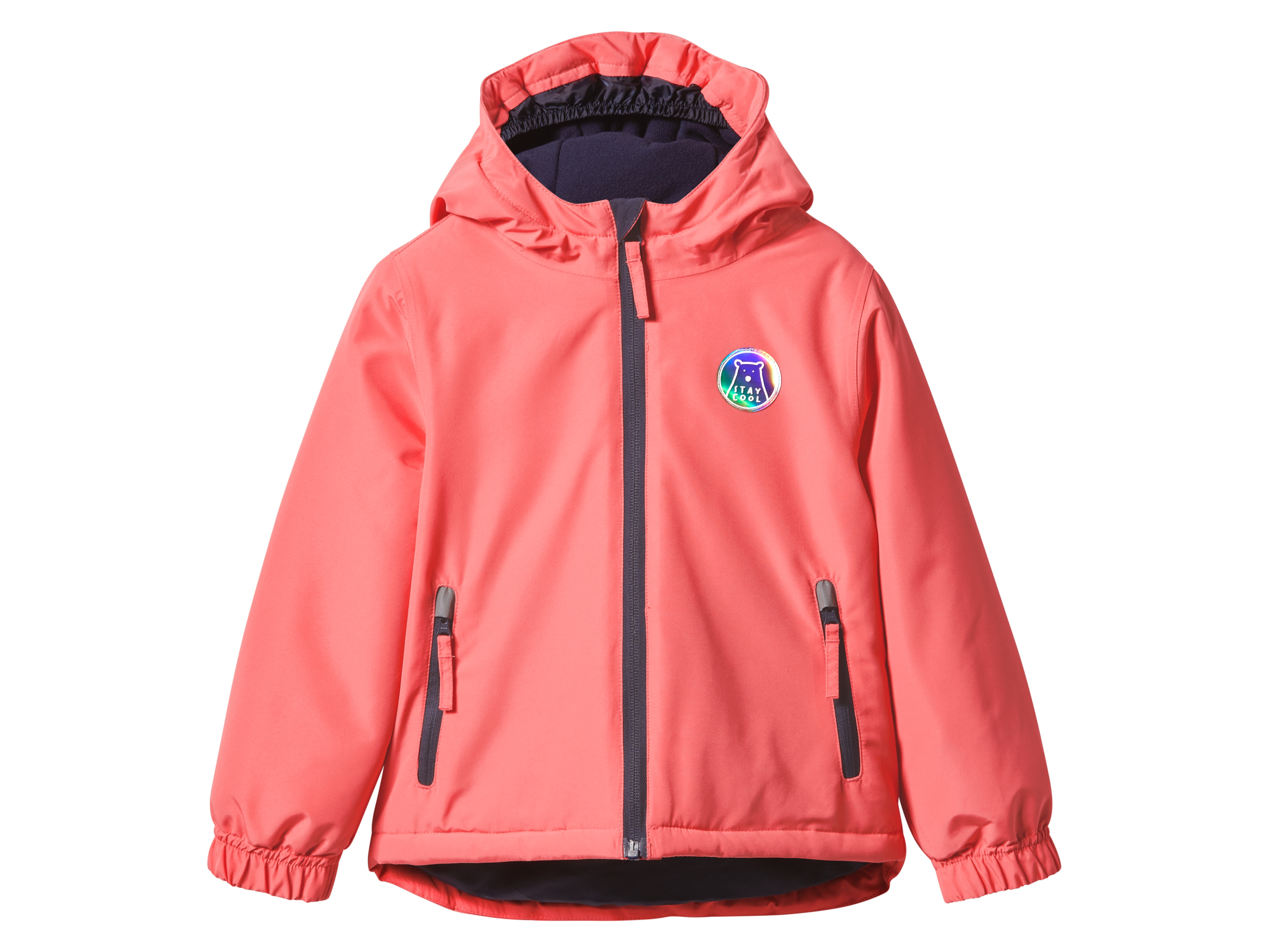 lupilu® Dievčenská zimná bunda (koralová/navy modrá, 86/92)