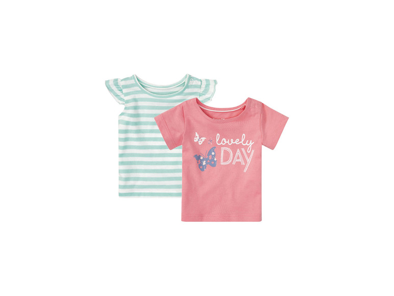 Prejsť na zobrazenie na celú obrazovku: lupilu Dievčenské tričko pre bábätká BIO, 2 kusy – obrázok 2