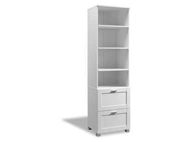 LIVARNO home Regál Basel, 49,4 x 174,9 x 39,9 cm, biela farba