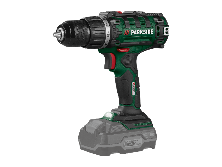 Parkside X20V Team akumulátorový vŕtací skrutkovač.