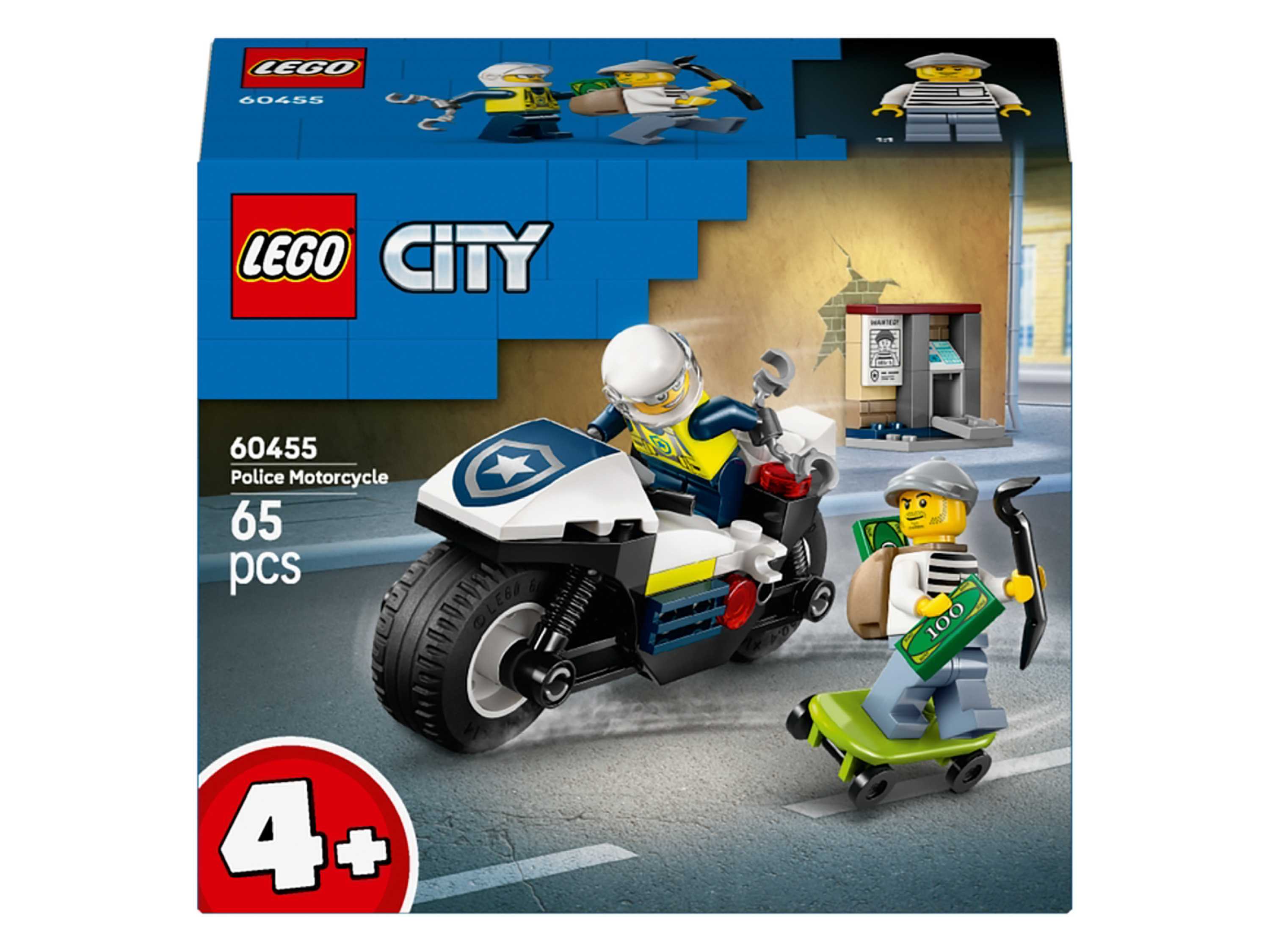 LEGO City 60455 Naháňačka na policajnej motorke