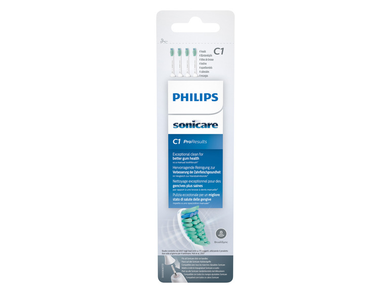 Prejsť na zobrazenie na celú obrazovku: PHILIPS Sonicare Náhradné hlavice na zubnú kefku HX6014/07, 4 kusy – obrázok 2