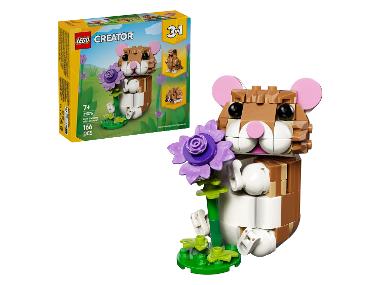 LEGO® CREATOR 31376 Roztomilý škrečok s kvetinou 3 v 1