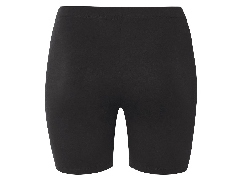 Čierne bavlnené cyklistické šortky.