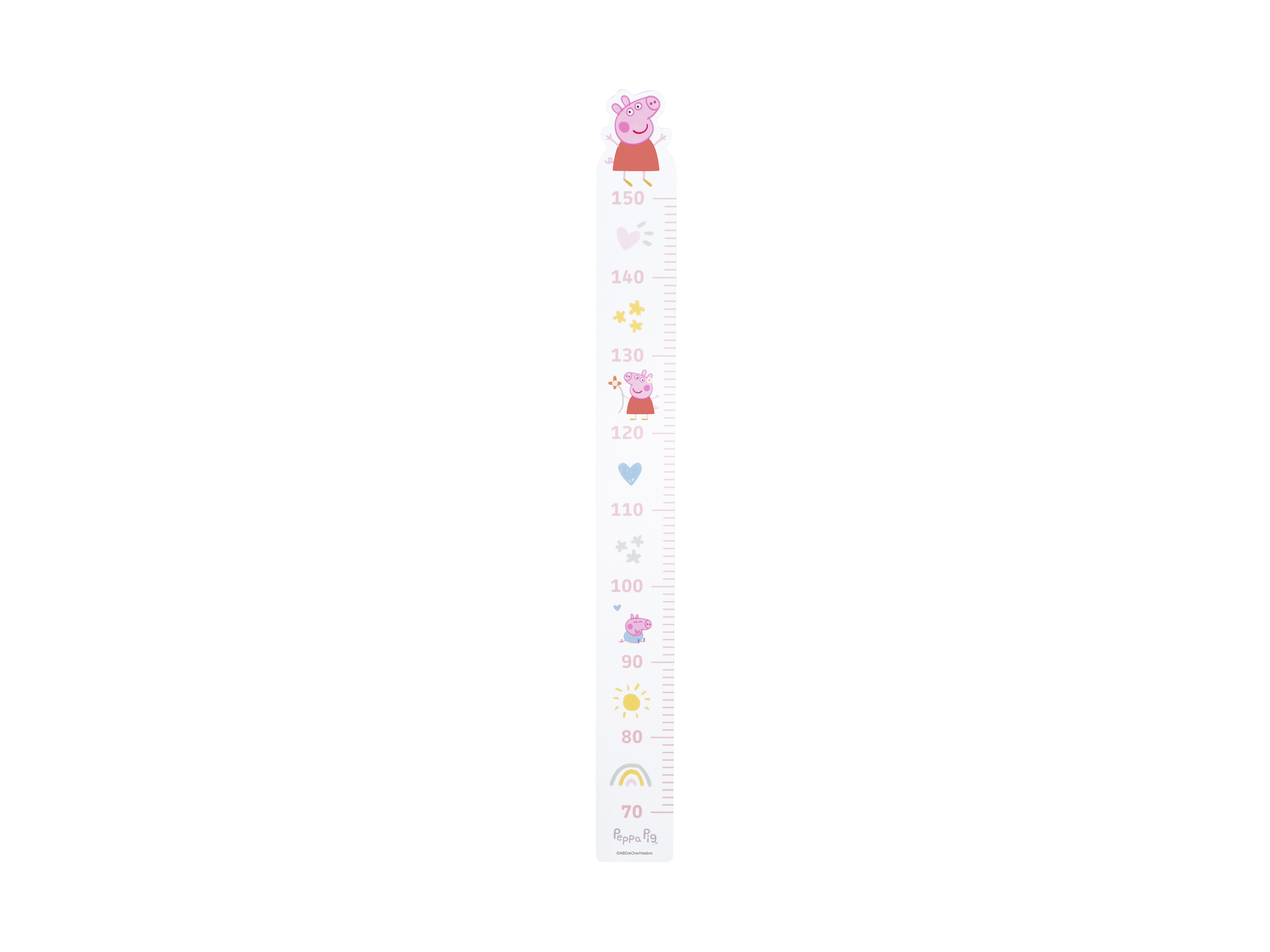 roba Detský závesný meter Prasiatko Peppa, 70 – 150 cm