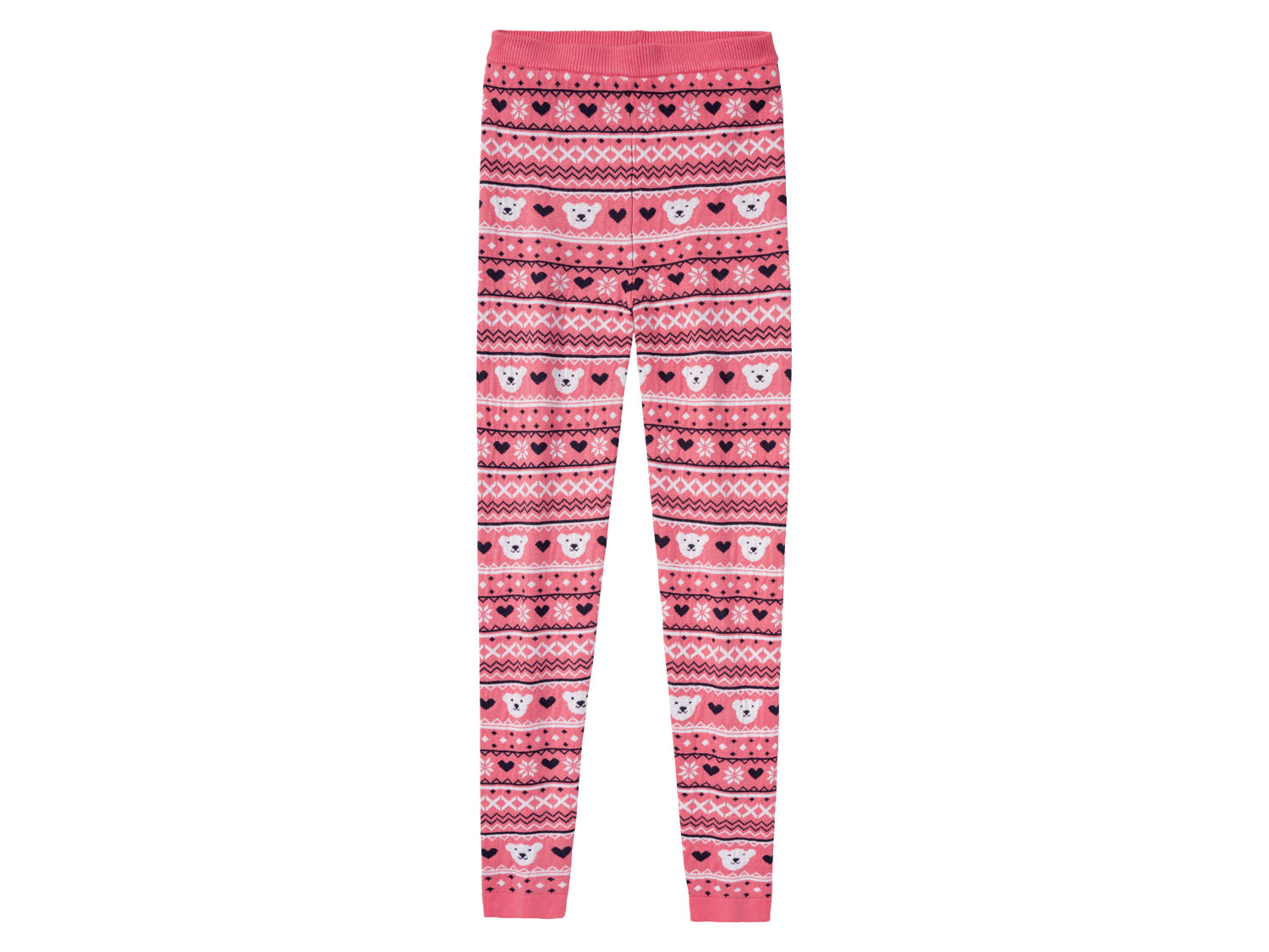 pepperts!® Dievčenské pletené legíny  (158/164, ružová)