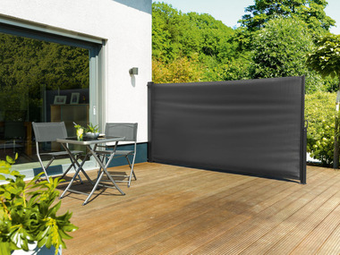 LIVARNO home Bočná markíza, 160 x 300 cm, antracitová