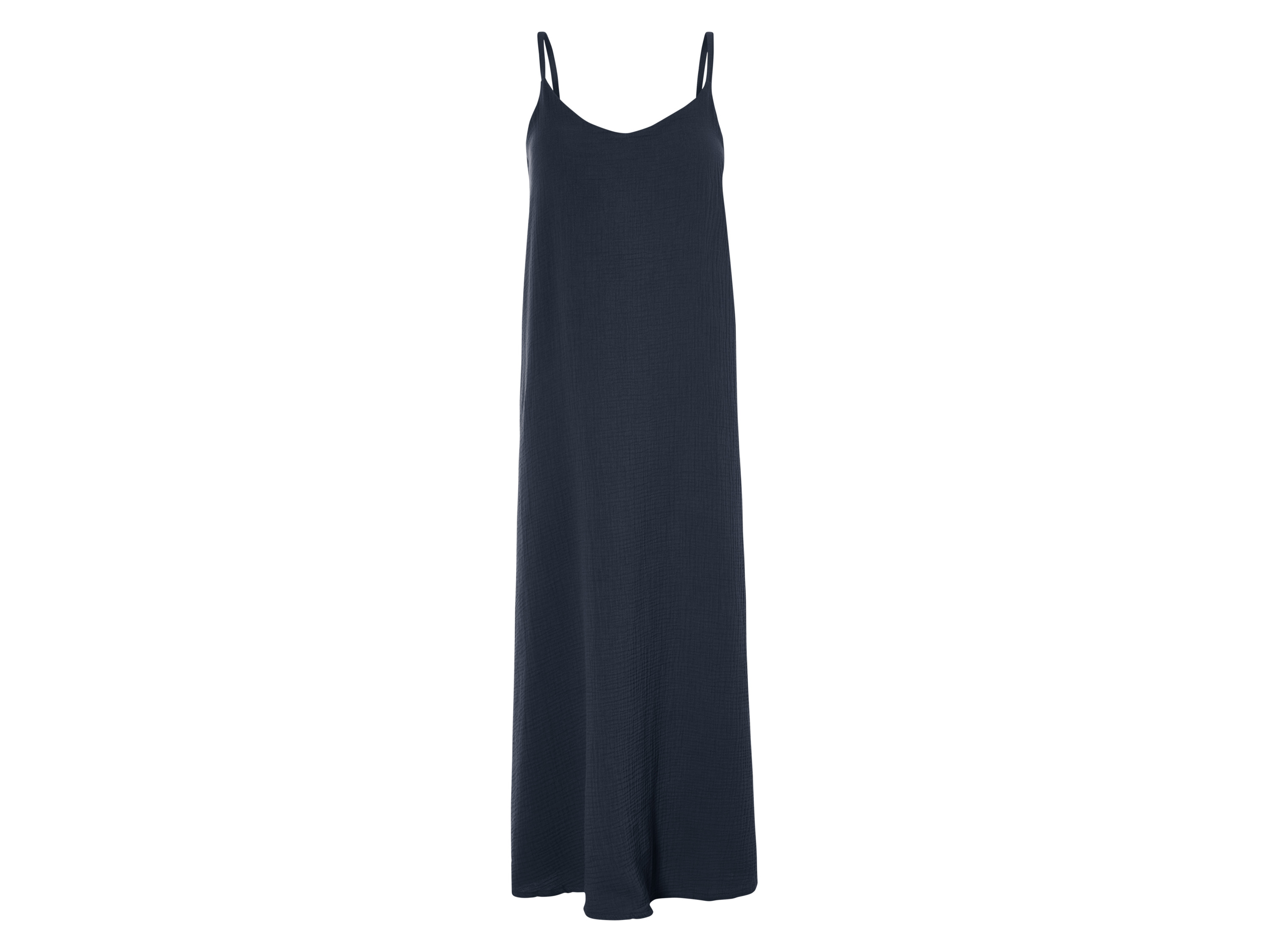 esmara® Dámske mušelínové šaty (navy modrá, 40)